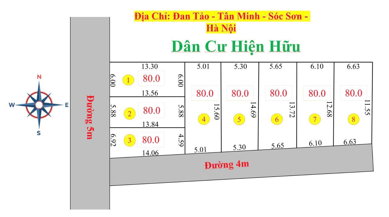 Siêu phẩm phân lô đan tảo sóc sơn