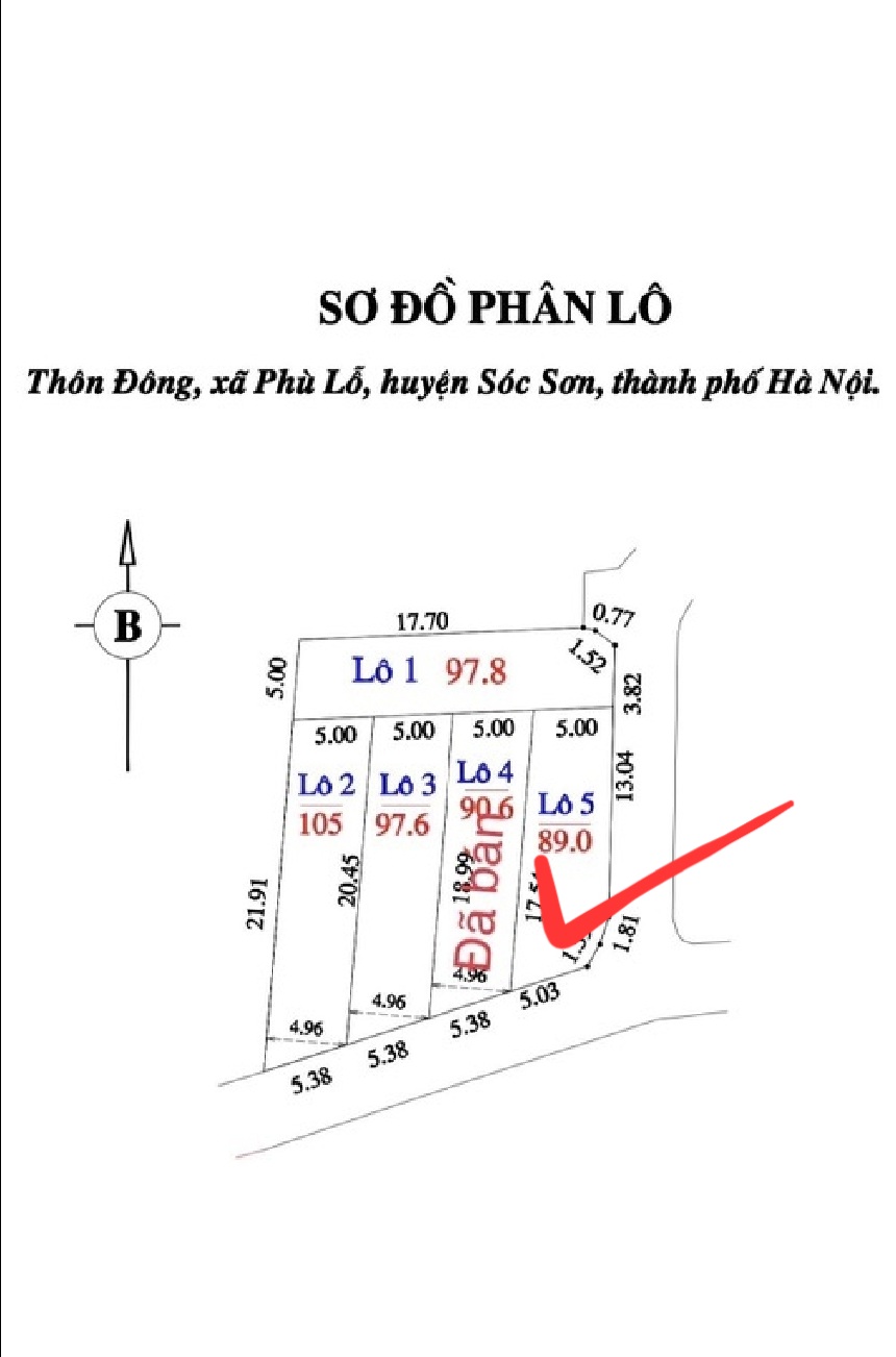 Siêu phẩm lô góc 2 mt phù lỗ sóc sơn