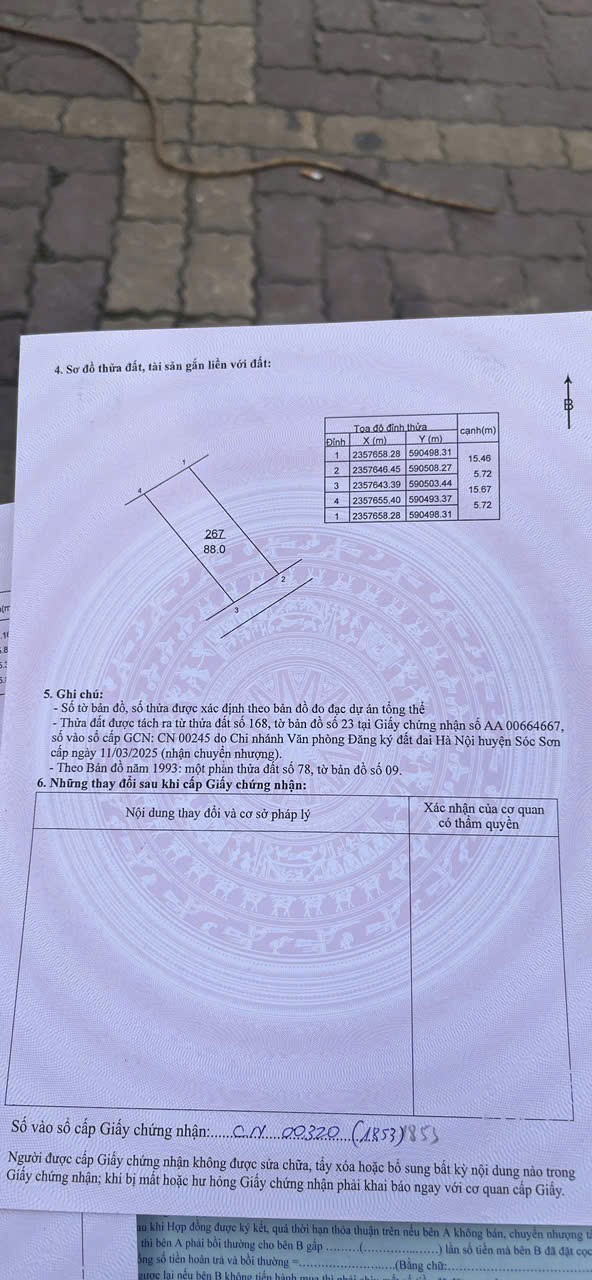 88m đất đẹp giá rẻ nhất trung giã