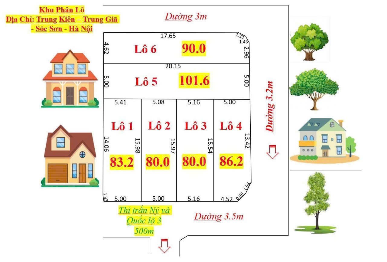 Bán đất tân minh sóc sơn
